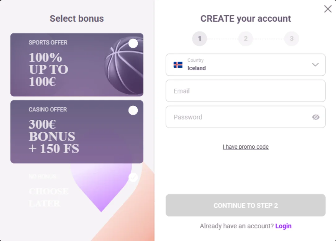 Tonybet Casino Screen