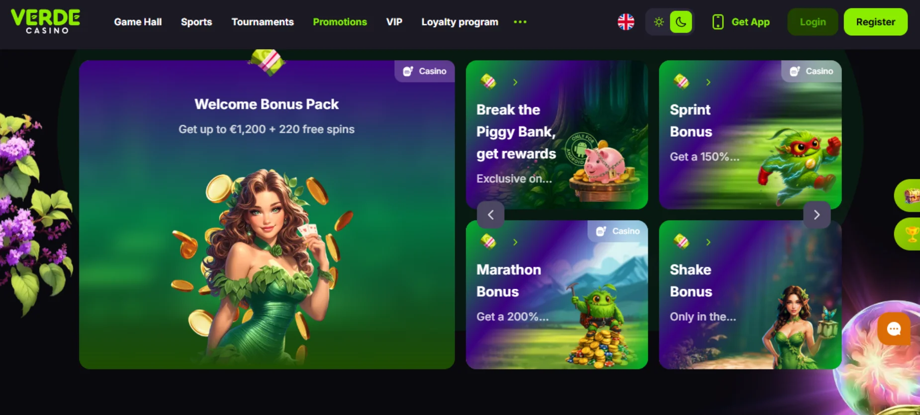 Verde Casino Screen